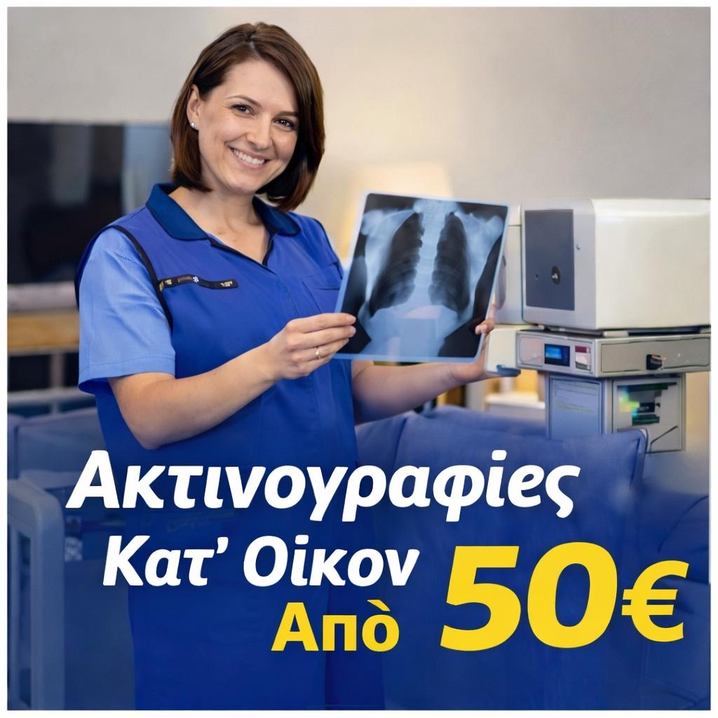 Άμεση εξυπηρέτηση ακτινογραφιών κατ’ οίκον